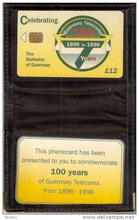 GUE-16  TARJETA DE GUERNSEY DE CENTENARY CARD DE TIRADA 1600 (NUEVA-MINT) - [ 7] Jersey Y Guernsey