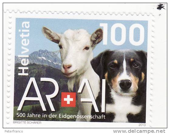 2013 Svizzera - Appenzello - 500 Anni Nella Confederazione - Neufs