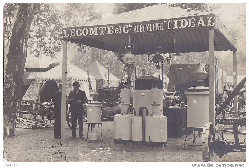 Commerce - Carte-Photo - Foire Exposition - Lecomte Et Cie - Acéthylène Chauffage - Matériel Agricole  - A Situer - Kirmes