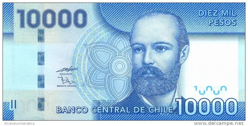 CHILE   10.000  PESOS  2.009  (2010)   SC/UNC/PLANCHA     DL-9731 - Chili