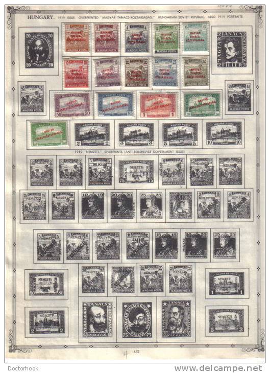 HUNGARY   Collection Of  Mounted Mint And Used As Per Scan. (2 SCANS) - Collections