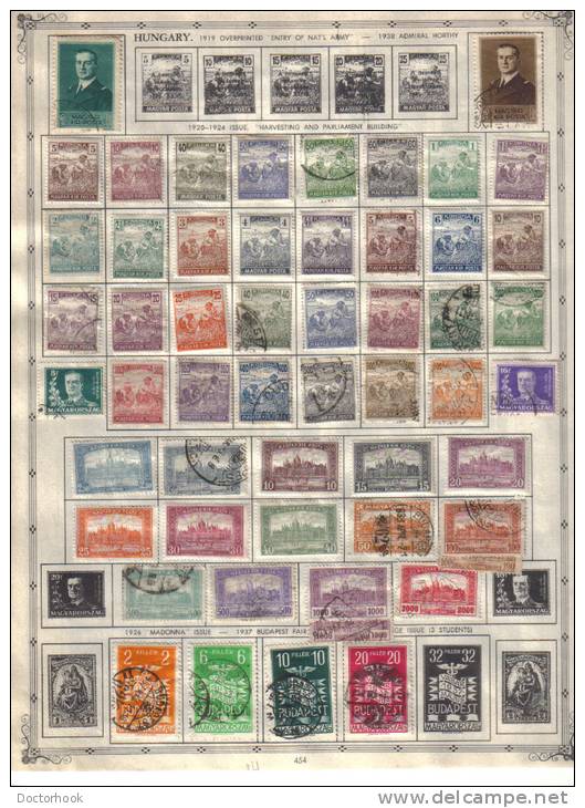 HUNGARY   Collection Of  Mounted Mint And Used As Per Scan. (2 SCANS) - Collections