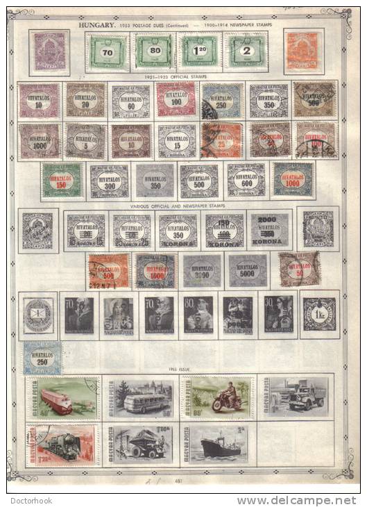 HUNGARY   Collection Of  Mounted Mint And Used As Per Scan. (3 SCANS) - Collections