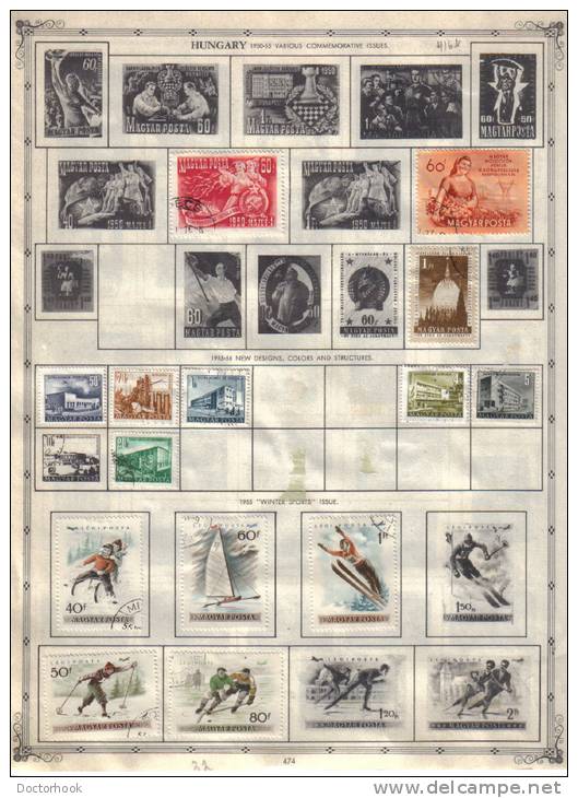 HUNGARY   Collection Of  Mounted Mint And Used As Per Scan. (4 SCANS) - Collections