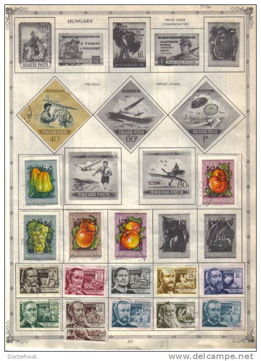 HUNGARY   Collection Of  Mounted Mint And Used As Per Scan. (4 SCANS) - Collections