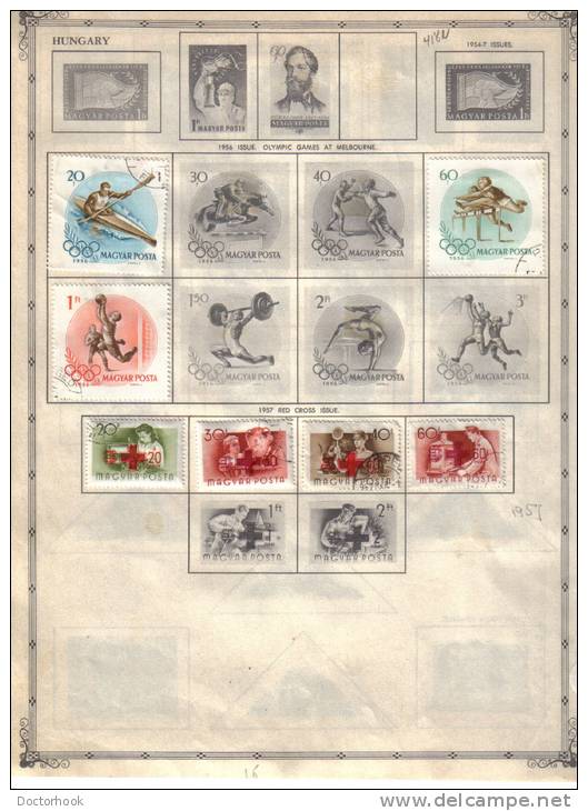 HUNGARY   Collection Of  Mounted Mint And Used As Per Scan. (5 SCANS) - Sammlungen