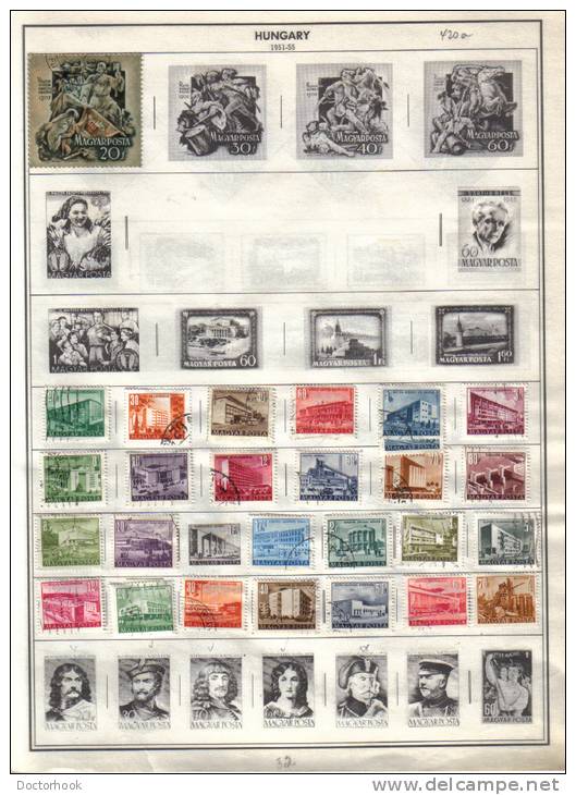 HUNGARY   Collection Of  Mounted Mint And Used As Per Scan. (5 SCANS) - Collections