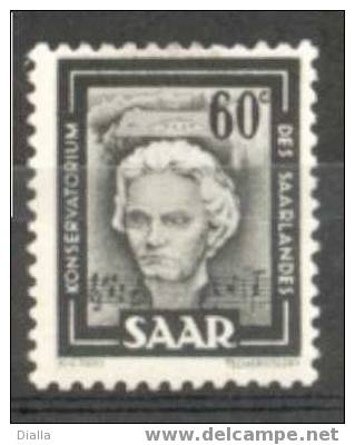 °1951 Y&T 283 Sarre ** MNH, Beethoven Compositeur - Musica