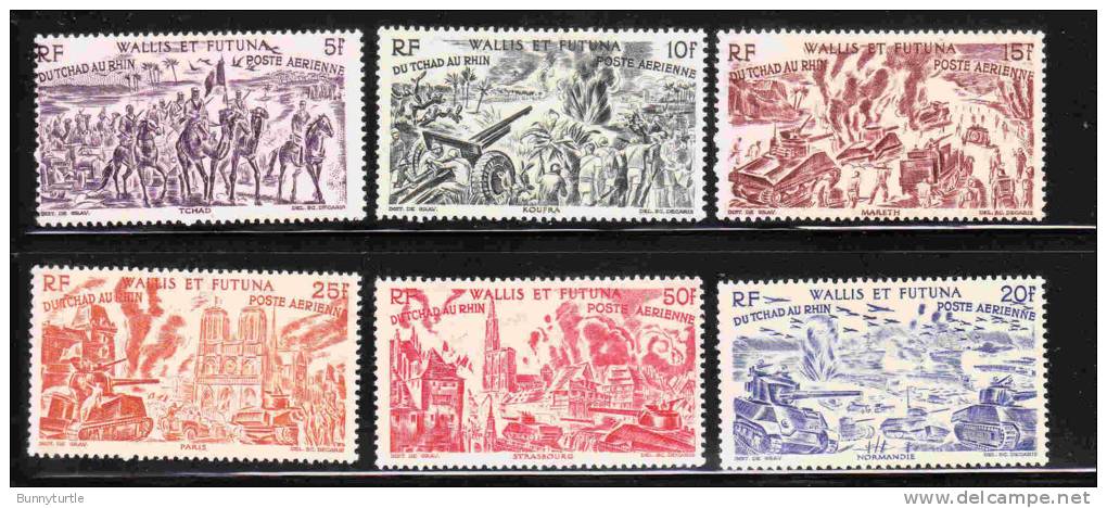 Wallis And Futuna Islands 1946 Chad To Rhine Issue Mint - Nuevos