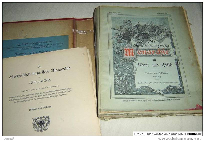 Die österreichisch-ungarische Monarchie In Wort Und Bild MÄHREN Und SCHLESIEN 1896/1897 730 Seiten - Altri & Non Classificati