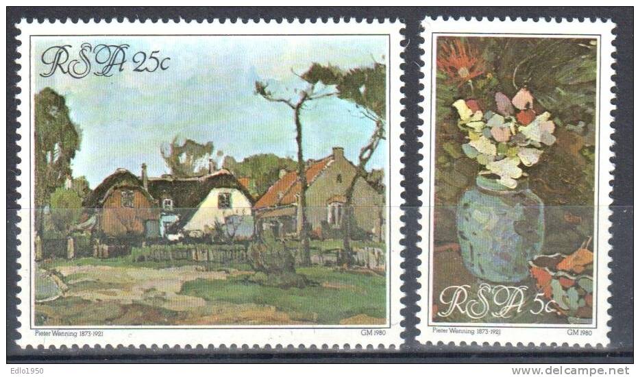 South Africa 1980 - Art. Painting - Mi.569-570 - MNH - Unused Stamps
