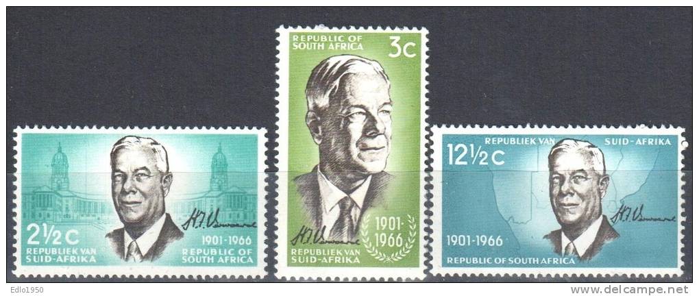 South Africa 1966- Mi.356-358- MNH - Nuevos