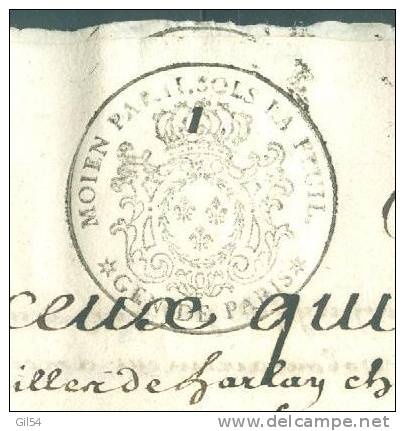 Cachet Généralité DE PARIS DAT2 EN 1670 Répété 2 Fois Sur Acte De 8 Pages  - Pho146 - Seals Of Generality
