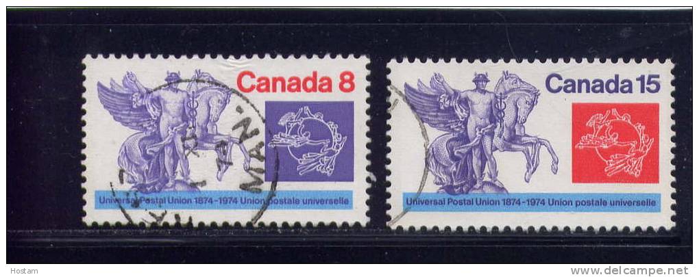 CANADA. 1974, USED # 649,   POSTAL UNION 100 TH ANNIV.         USED - Oblitérés