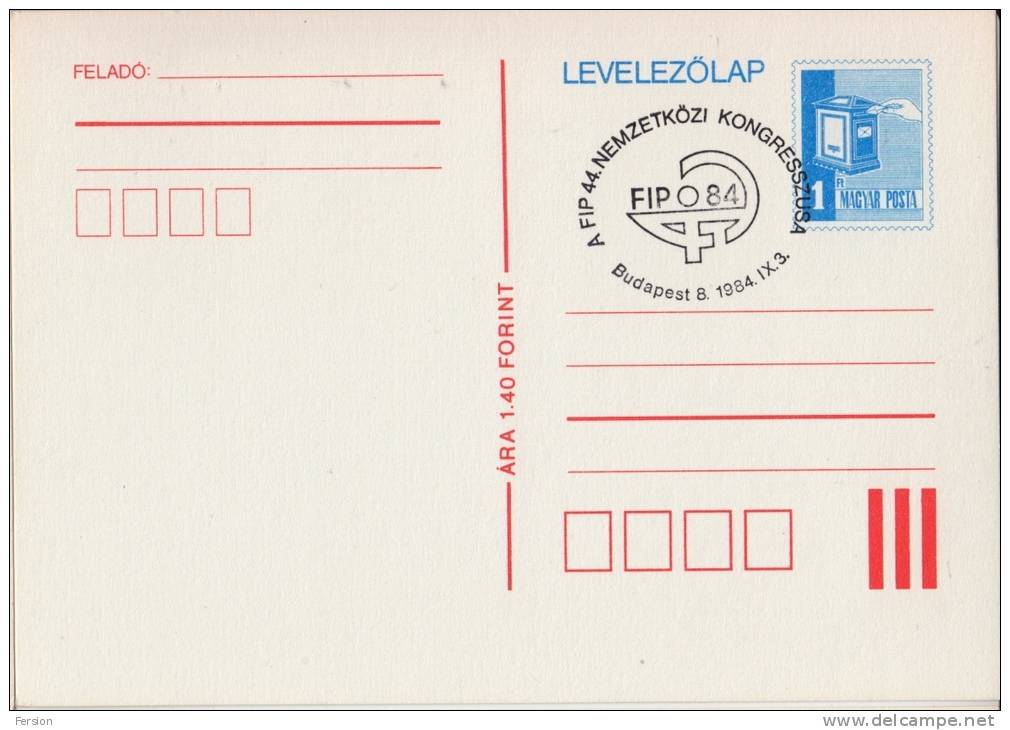 International Pharmaceutical Federation FIP Congress - Speciall STAMPING - Hungary 1984 - STATIONERY - POSTCARD - MNH - Farmacia