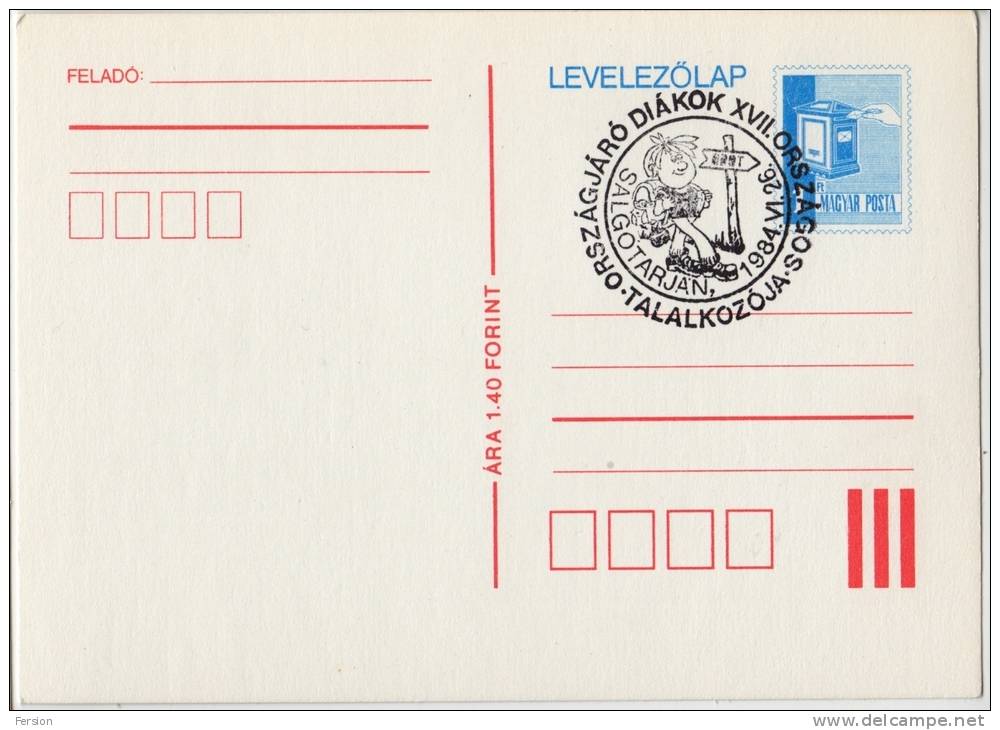 Youth HIKING Meeting / City Salgótarján - Speciall STAMPING - Hungary 1984 - STATIONERY - POSTCARD - MNH - Other & Unclassified