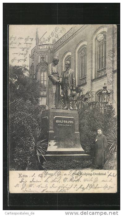 AK Köln, Kolping-Denkmal Um 1900 - Köln