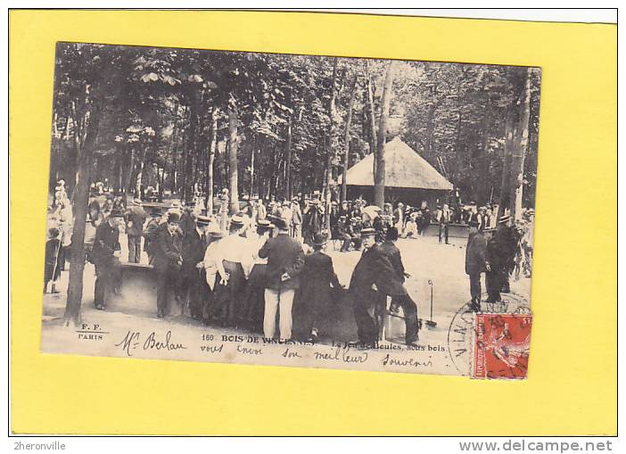 CPA -  93 - Bois De VINCENNES - Le Jeu De Boules , Sous Bois - 1911 -Partie De Pétanque - Pétanque