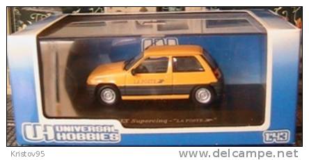 RENAULT 5 SUPERCINQ LA POSTE UNIVERSAL HOBBIES 1/43 JAUNE SUPER CINQ PTT YELLOW - Other & Unclassified