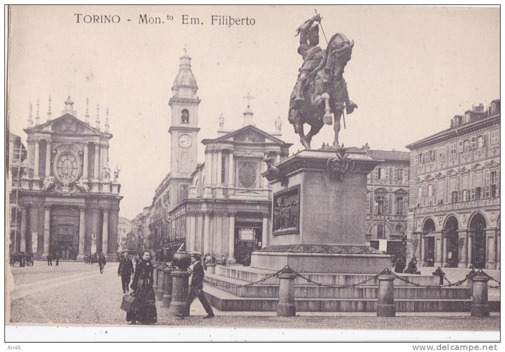 TORINO -MONUMENTO EM. FILIBERTO  AUTENTICA 100% - Autres Monuments, édifices