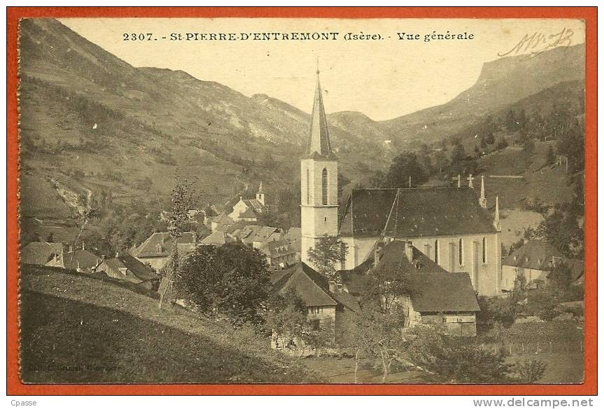 CPA 38 Saint St-PIERRE-d' ENTREMONT Isère - Vue Générale ° Coll. L. Grimal Chambéry 2307 - Saint-Pierre-d'Entremont