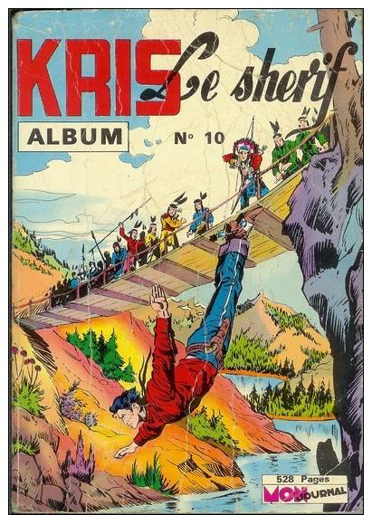 Western - Kris Le Sherif - Receuil N°10 - N°37, 38, 39, 40 - Petit Format - Bon état -Aventures Voyages 1963 - Mon Journal