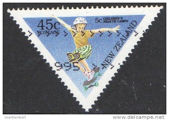 New Zealand 1995 Health 45c Skateboarding Used - Gebraucht