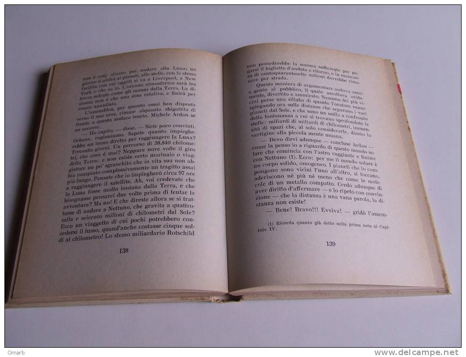 P284 Libro Per Ragazzi, Dalla Terra Alla Luna, Verne, Edizione Saie, Torino, 1956, Collana Avventure N.47 - Teenagers & Kids