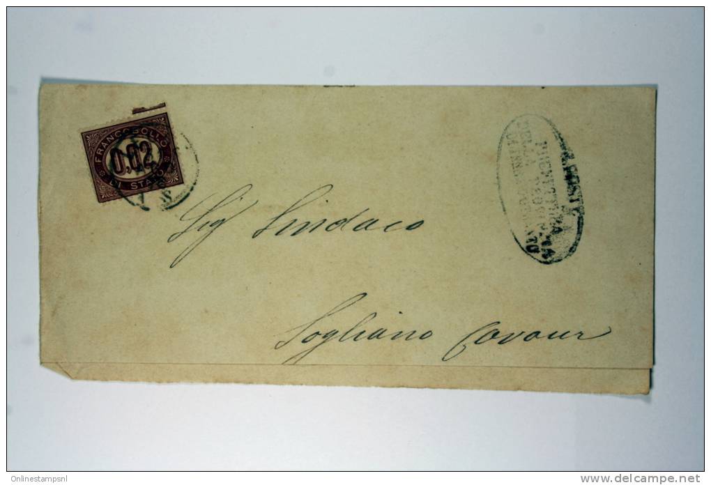 Italy: Cover 1875, Servizo Nr 1, Dienstmark 1, - Storia Postale