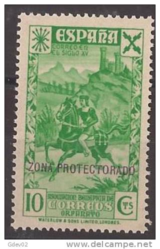 MABE8-LB086TAN.Maroc Marocco. Historia Del Correo. MARRUECOS BENEFICENCIA.1938   (Ed 8**).sin Charnela.SUPER LUJO - Nuevos