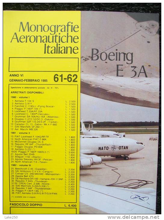 Le MONOGRAFIE AERONAUTICHE ITALIANE BOEING E 3A  (B707 NATO) - Moteurs