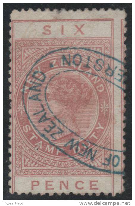 NUEVA ZELANDA 1882/914 - Yvert #2 (Taxas) - VFU - Fiscaux-postaux