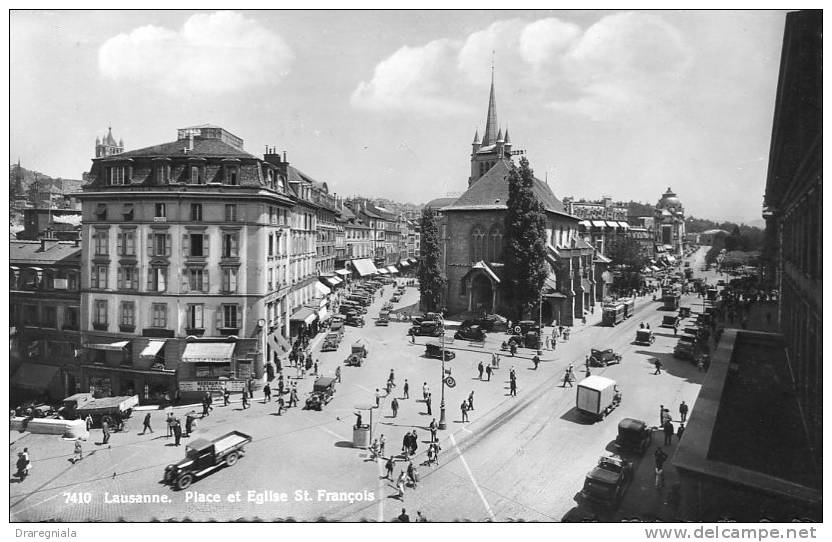 Lausanne - Place Et église St-François - Lausanne