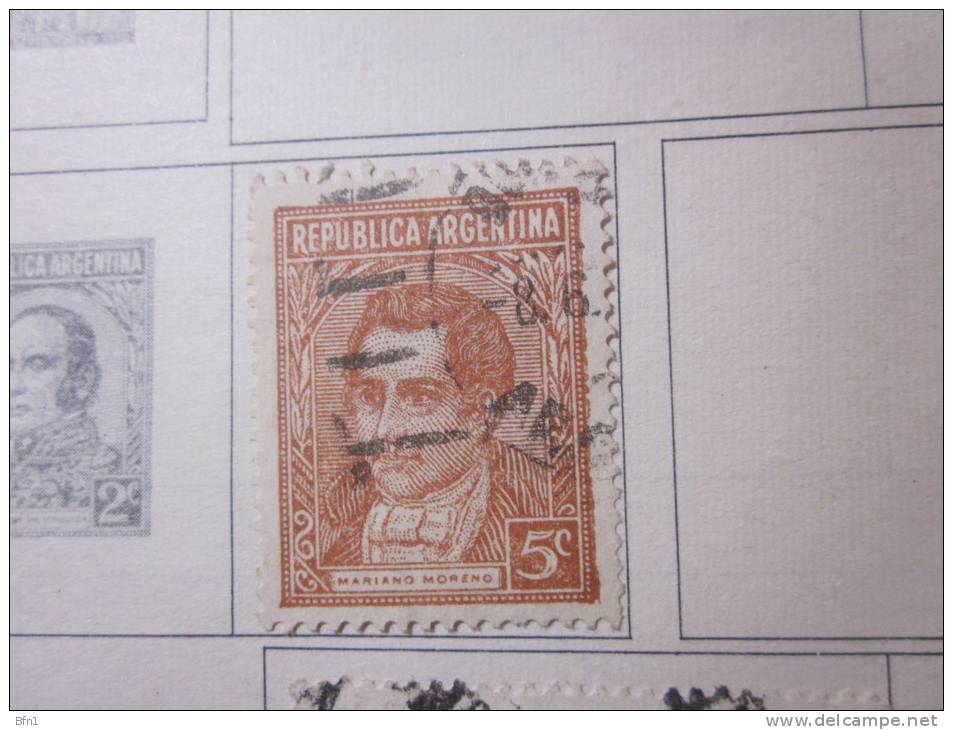 COLLECTION TIMBRES  ARGENTINE  DEBUT 1930 OBLITERES AVEC CHARNIERE - Gebraucht