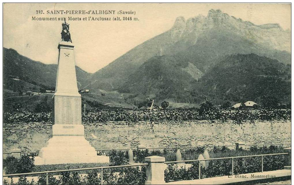 735534 ST PIERRE D ALBIGNY MONUMENT AUX MORTS ET L ARCLUSAZ ST PIERRE D ALBIGNY MONUMENT AUX MORTS ET L ARCLUSAZ - Saint Pierre D'Albigny