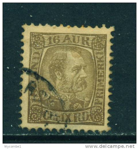 ICELAND - 1902 King Christian IX 16a Used As Scan - Gebraucht