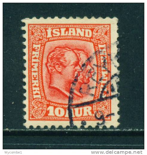 ICELAND - 1907 Kings Christian IX And Frederick VIII  10a Used As Scan - Gebraucht