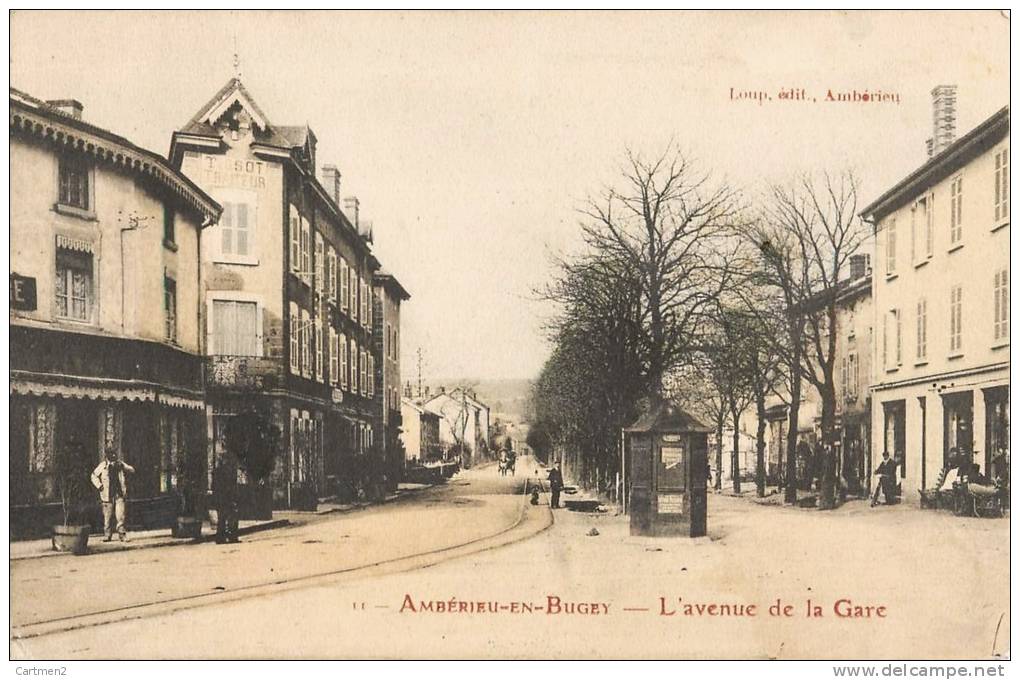 AMBERIEU-EN-BUGEY L'AVENUE DE LA GARE 01 AIN - Non Classificati