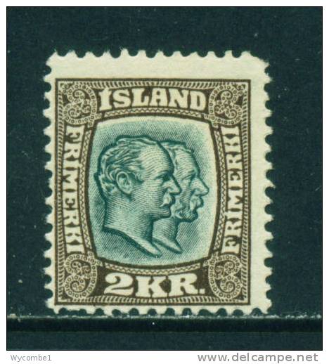 ICELAND - 1907 Kings Christian IX And Frederick VIII  2kr Mounted Mint - Nuevos