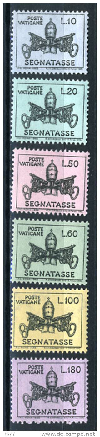 1968 - VATICANO - VATIKAN - Sass. 25/30 - MNH - Stamps Mint - - Segnatasse