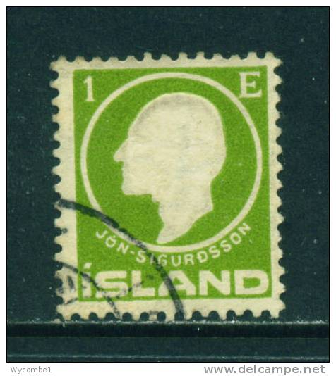 ICELAND - 1911 Jon Sigurdsson  1e Used As Scan - Used Stamps