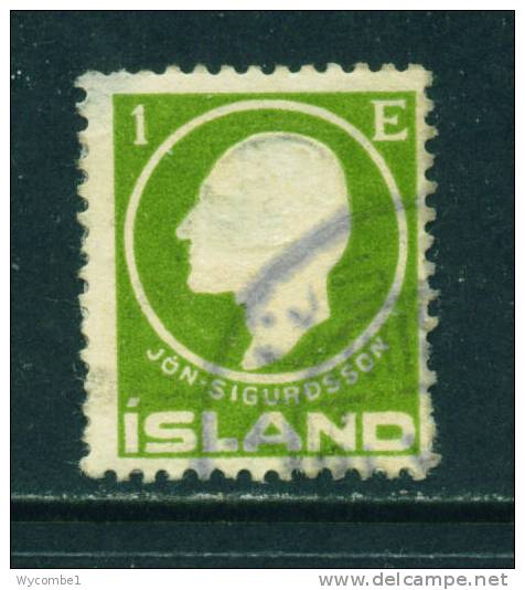 ICELAND - 1911 Jon Sigurdsson  1e Used As Scan - Used Stamps