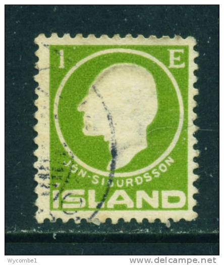 ICELAND - 1911 Jon Sigurdsson  1e Used As Scan - Used Stamps