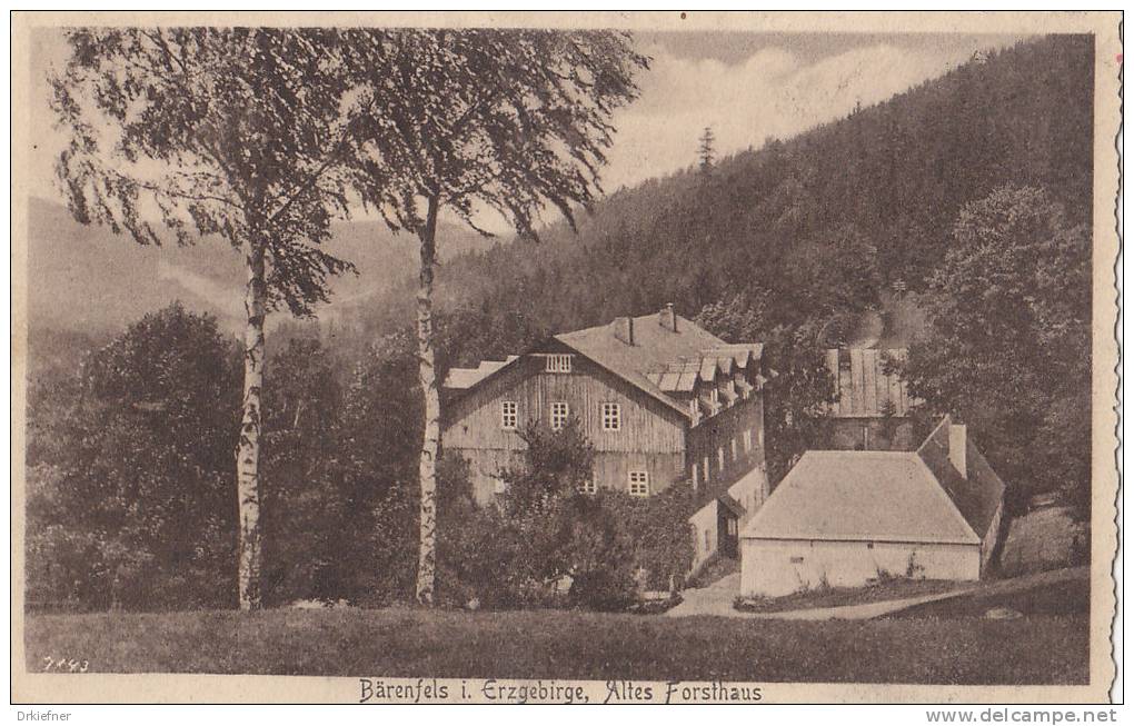 Bärenfels, Altes Forsthaus, Um 1925 - Altenberg