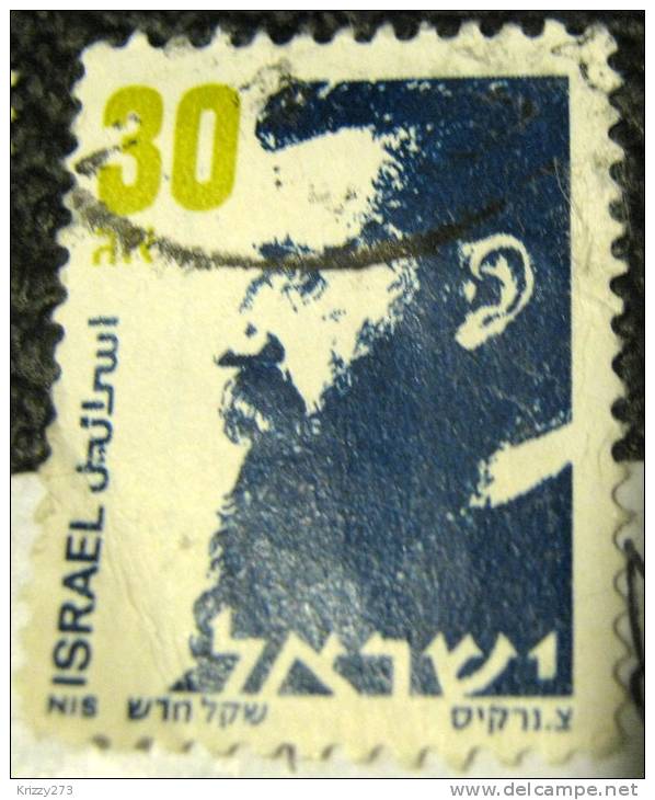 Israel 1986 Herzel 30a - Used - Usados (sin Tab)