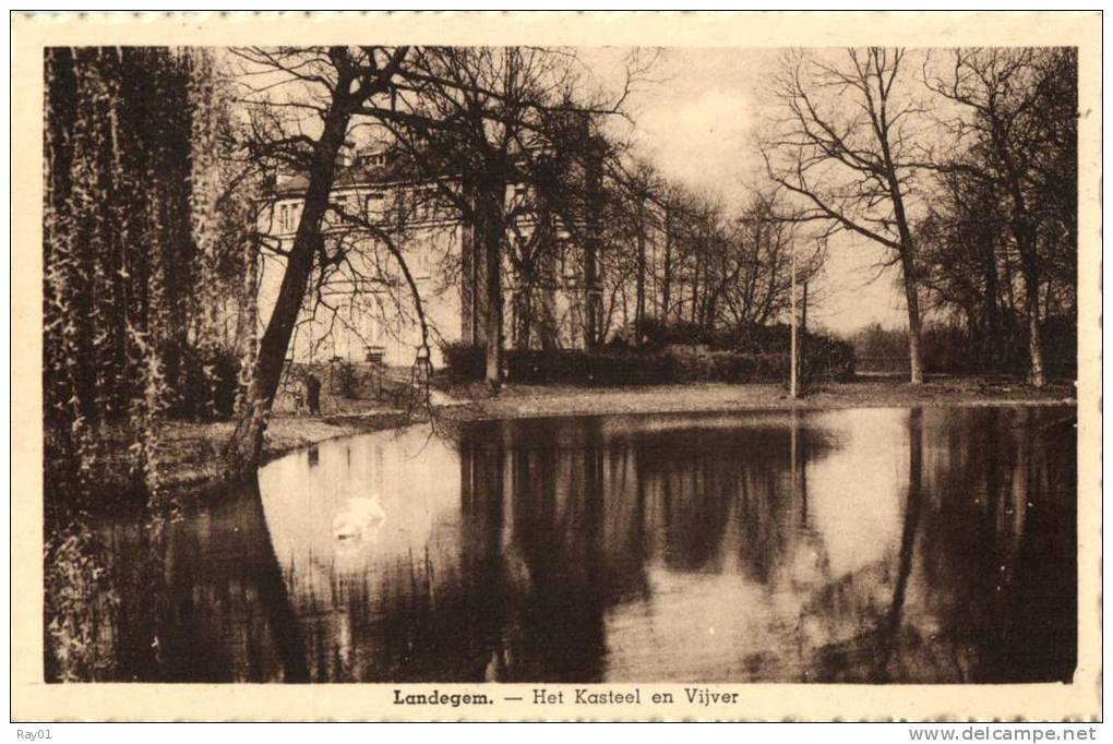 BELGIQUE - FLANDRE ORIENTALE - NEVELE - LANDEGEM - Het Kasteel En Vijver. - Nevele