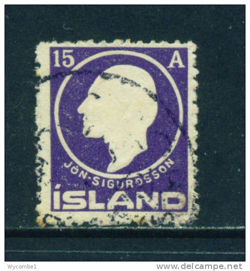 ICELAND - 1911 Jon Sigurdsson 15a Used As Scan - Usati