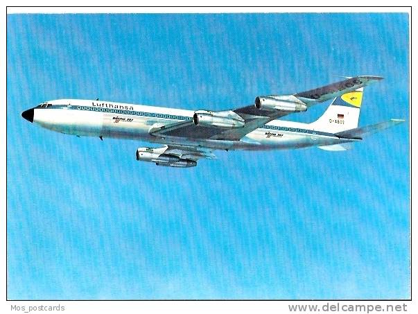 Transport Postcard - Lufthansa, Intercontinental Jet - Boeing 707    LC1220 - 1946-....: Moderne