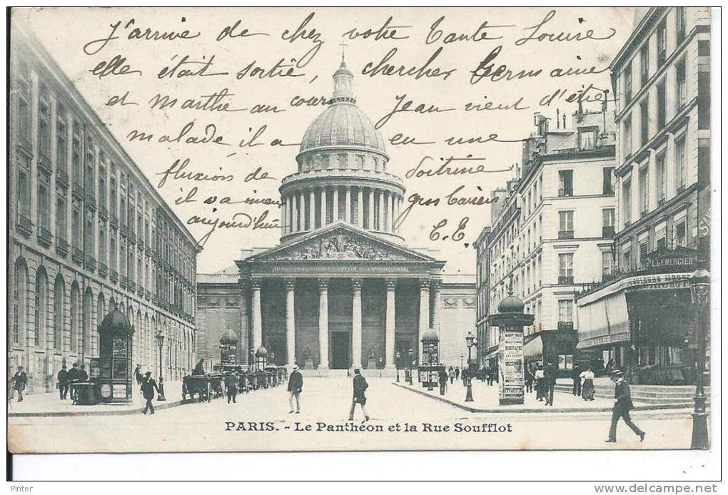 PARIS Ve - Le Panthéon Et La Rue Soufflot - Arrondissement: 05