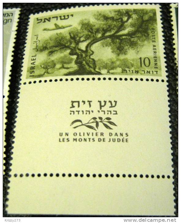 Israel 1953 Olive Tree And Airplane 10pr - Mint - Ongebruikt (met Tabs)